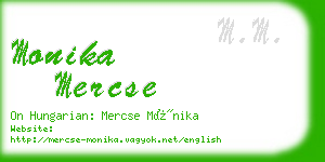 monika mercse business card